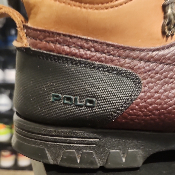 Polo by Ralph Lauren Brown Leather Boots Outdoor Style - Picture 8 of 10